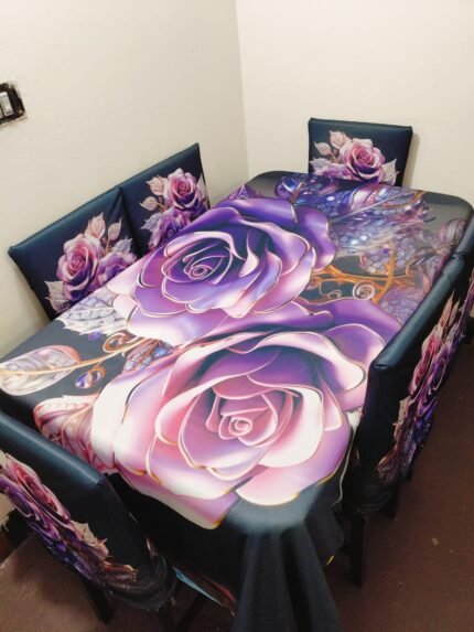 China Premium 3D Print Table Cloth Set