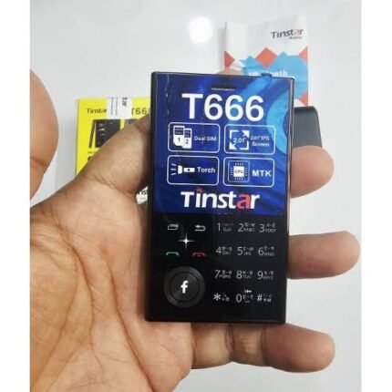 Tinstar T666 Dual sim supported Card phone Black color