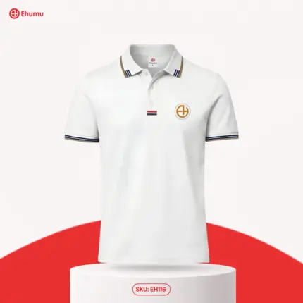Men’s White Polo T-Shirt in Bangladesh | EHUMU