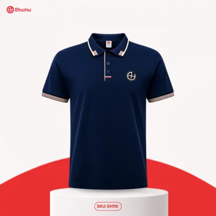 Men’s Navy Blue Polo T-Shirt in Bangladesh | EHUMU