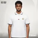 Men’s White Polo T-Shirt in Bangladesh | EHUMU - Image 3