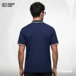 Men’s Navy Blue Polo T-Shirt in Bangladesh | EHUMU - Image 4