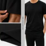 Men’s Black Solid T-Shirt in Bangladesh | EHUMU - Image 3