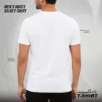 Men’s White Solid T-Shirt in Bangladesh | EHUMU - Image 5