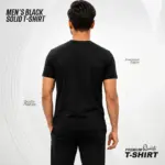 Men’s Black Solid T-Shirt in Bangladesh | EHUMU - Image 5