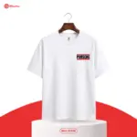 Men’s White Speed Graphic Drop Shoulder T-Shirt | EHUMU