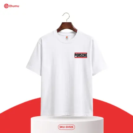 Men’s White Speed Graphic Drop Shoulder T-Shirt | EHUMU