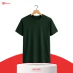 Men’s olive Green Solid T-Shirt in Bangladesh | EHUMU