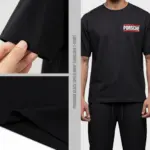 Premium Black Drop Shoulder T-Shirt | EHUMU - Image 3