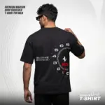 Premium Black Drop Shoulder T-Shirt | EHUMU - Image 4