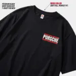 Premium Black Drop Shoulder T-Shirt | EHUMU - Image 2